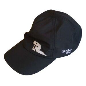 NWT Boco Gear Inside Trail Run Hat OSFM Adjustable Black White Embroidery